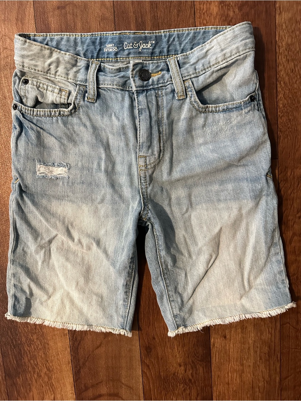 Cat & Jack Light Blue Denim Boys Shorts